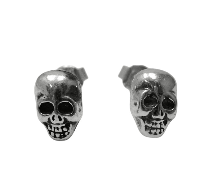 Sterling Silver Earrings Skulls Genuine Solid Stamped 925 New Handmade Empress