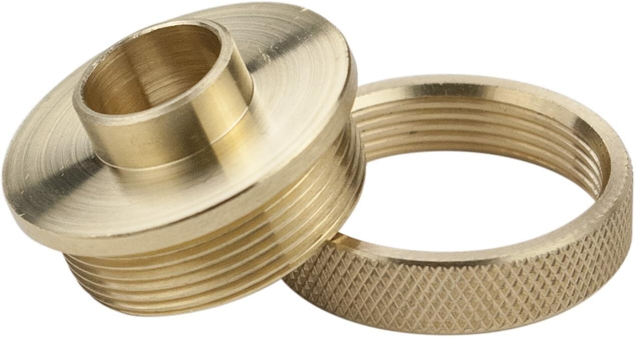 5/8" Solid Brass Short Shank Router Template Guide Bushing and Lock Nut 71166