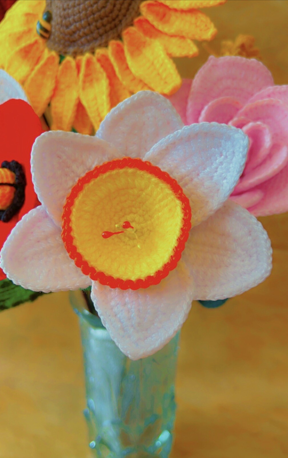 Crochet Floral Composition