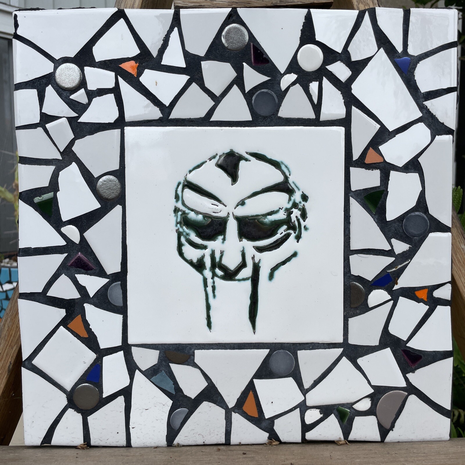 One Of A Kind, Handmade, Mf Doom Mosaic Mural Very Unique