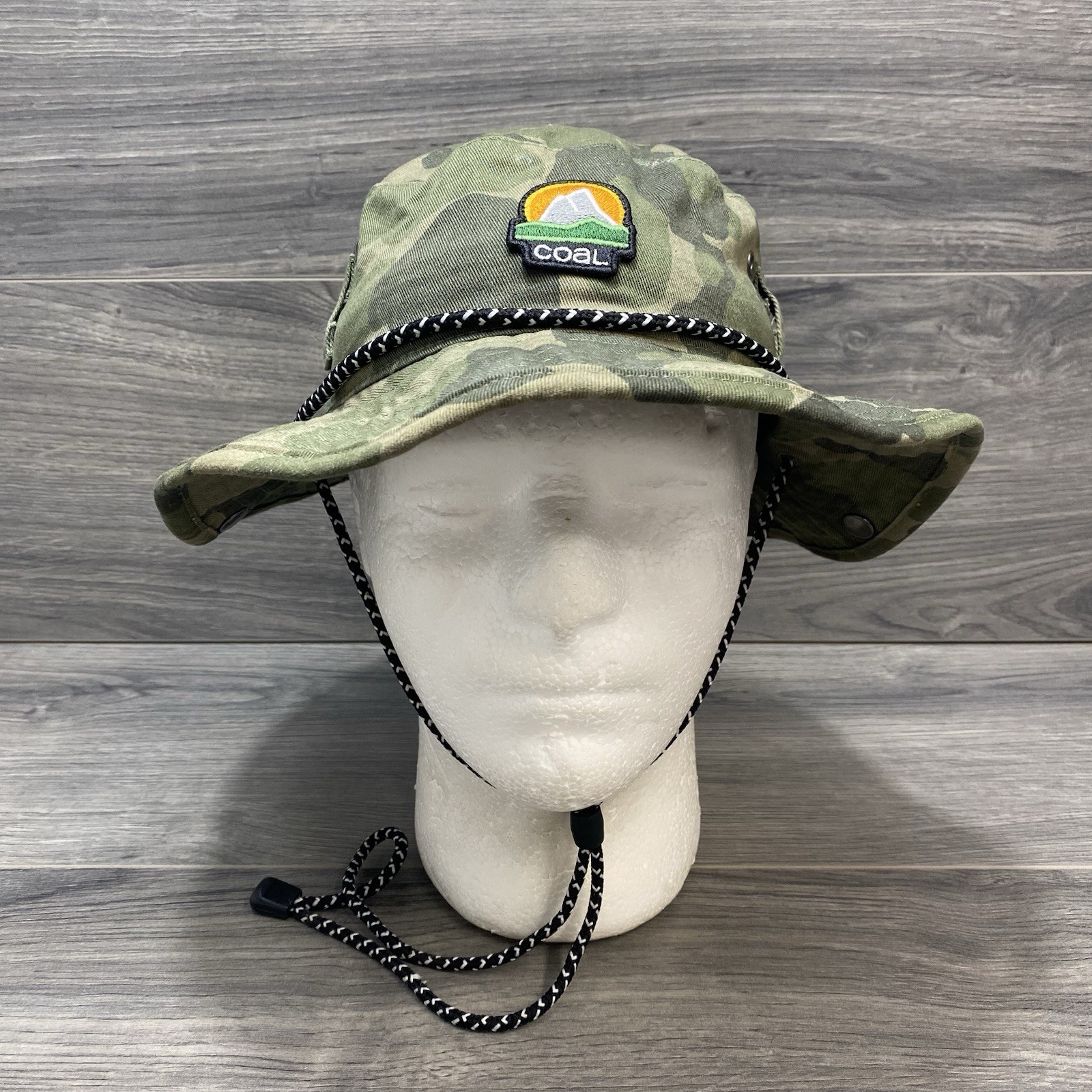Coal Headwear Seymour Hat Green Camo Bucket Hiking Fishing Outdoor S/M
