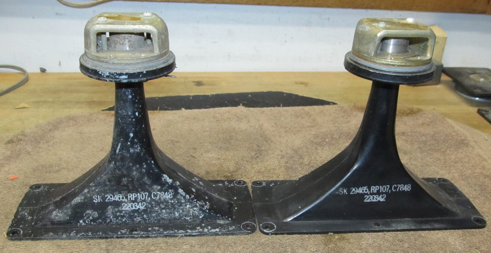 Pair RP-107 Tweeter Horn Speakers C7848 220342 , Working