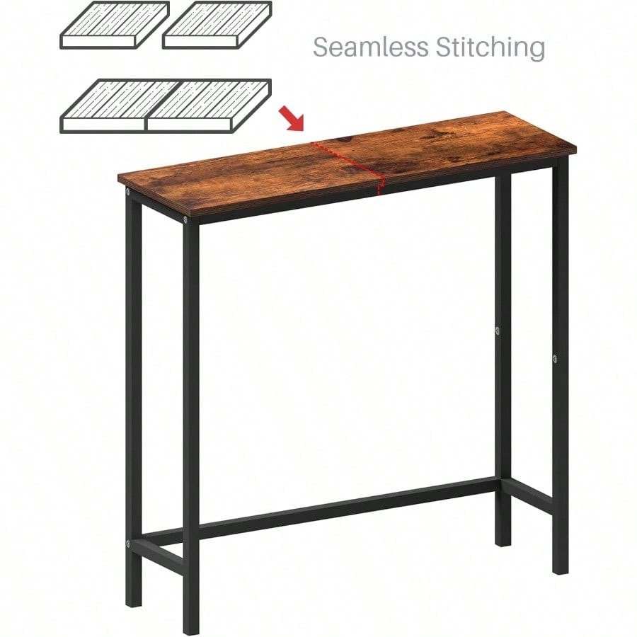 Narrow Entryway Console Table Thin Wooden Sofa Hallway Bedroom Living Room Small