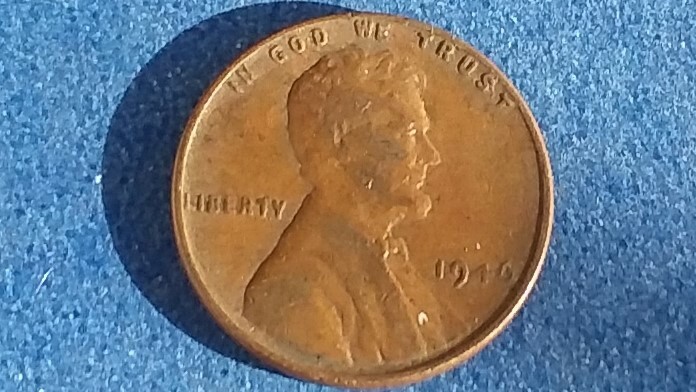 1946-P Circulated Lincoln Wheat Cent, Ships Free.