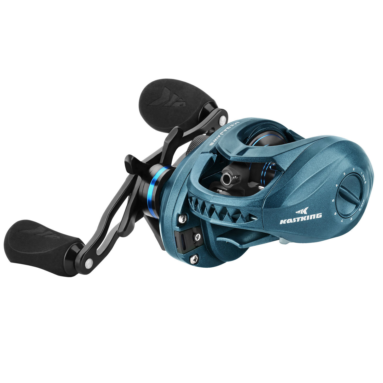 KastKing MegaJaws New AutoMag Dual Braking System Baitcasting Fishing Reel-New