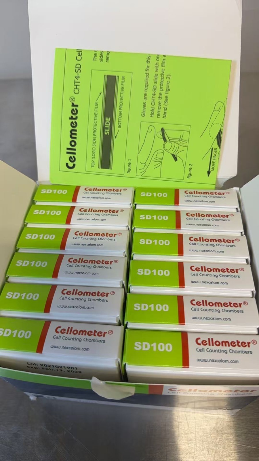 Nexcelom Cellometer SD100 Slides, case of 900 slides