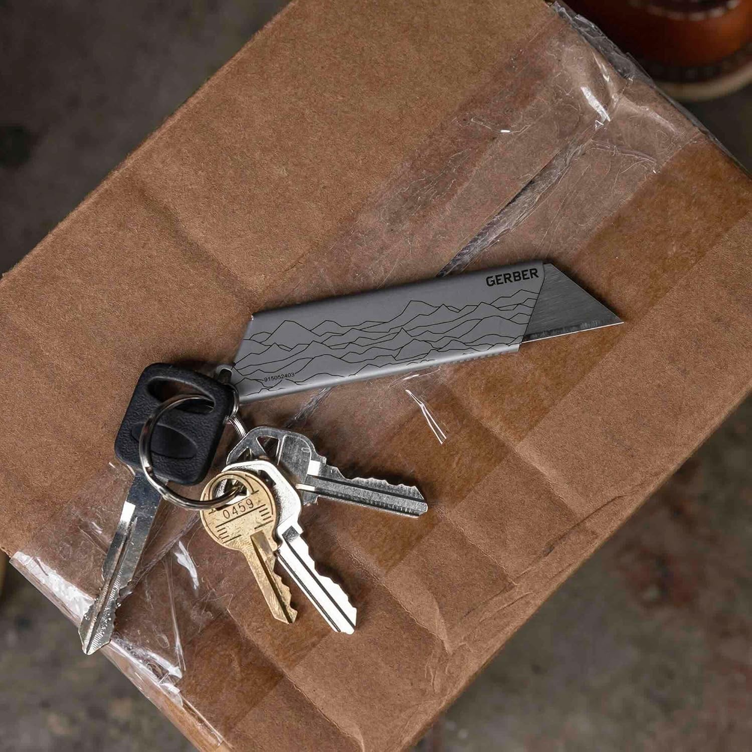 Gerber EAB Utility Knife Mini Black Pocket Razor Box Cutter Keychain EDC Tool