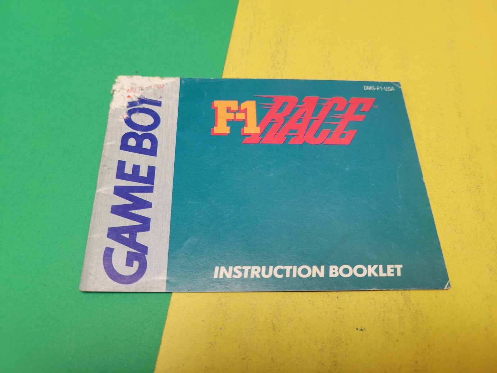 Nintendo Game Boy F-1 Race Instruction Booklet