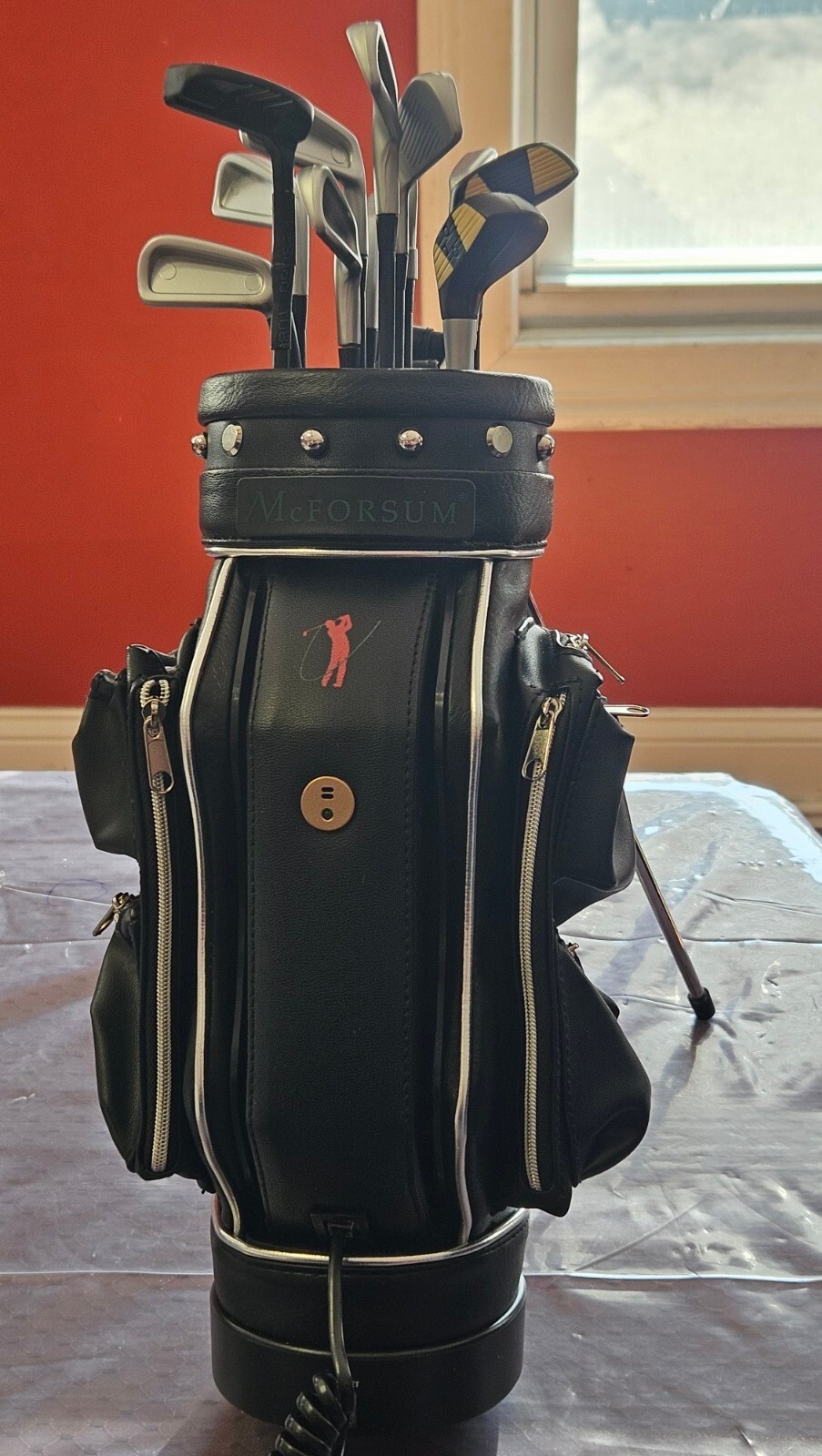 Golf Bag Phone With Stand Corded telephone, retractable stand