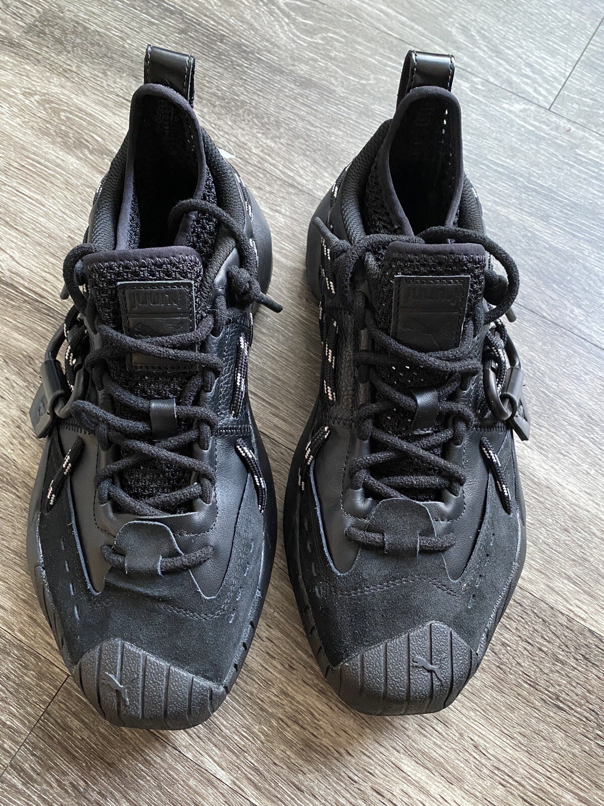 Juun J x Plexus 'Triple Black' X Puma Stylish Shoe 391697-01 Sz 8 Luxury Fashion