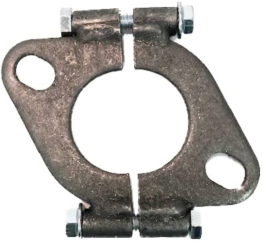 1.75"  1 3/4" inch Exhaust Flange Flat Oval Split Repair Replacement TOP QUALITY