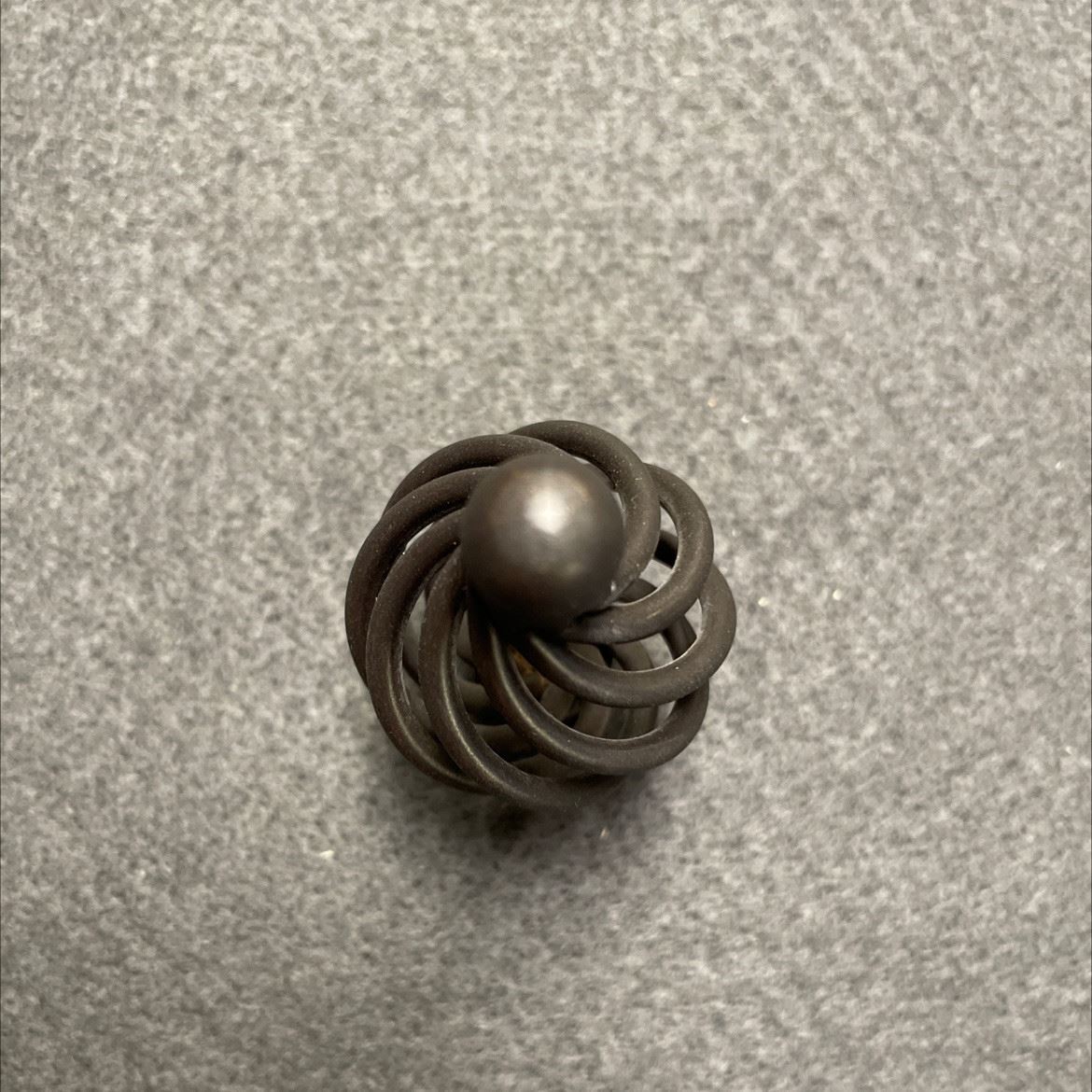 1-1/4" Birdcage Knob Wrought Iron
