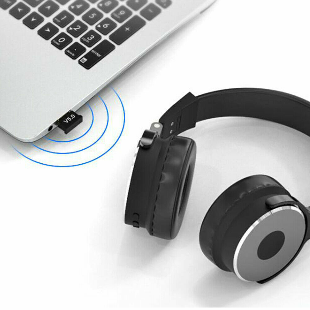 USB Bluetooth 5.0 Adapter Wireless Dongle Stereo Receiver Audio For PC Laptop TV