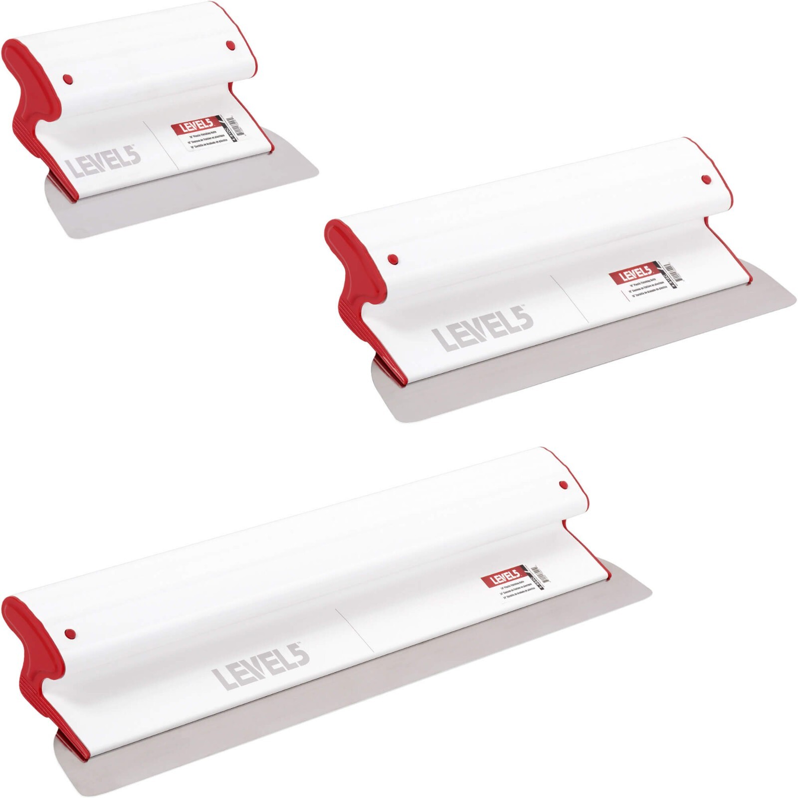 LEVEL5 Composite Skimming Blade Set - 10" 16" & 24" Stainless Blades | 5-443C