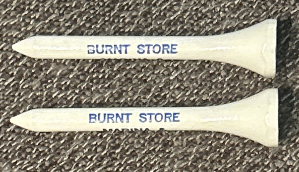 Vtg BURNT STORE MARINA & COUNTRY CLUB 2-3/16" Wooden Golf Tees Punta Gorda, FL.