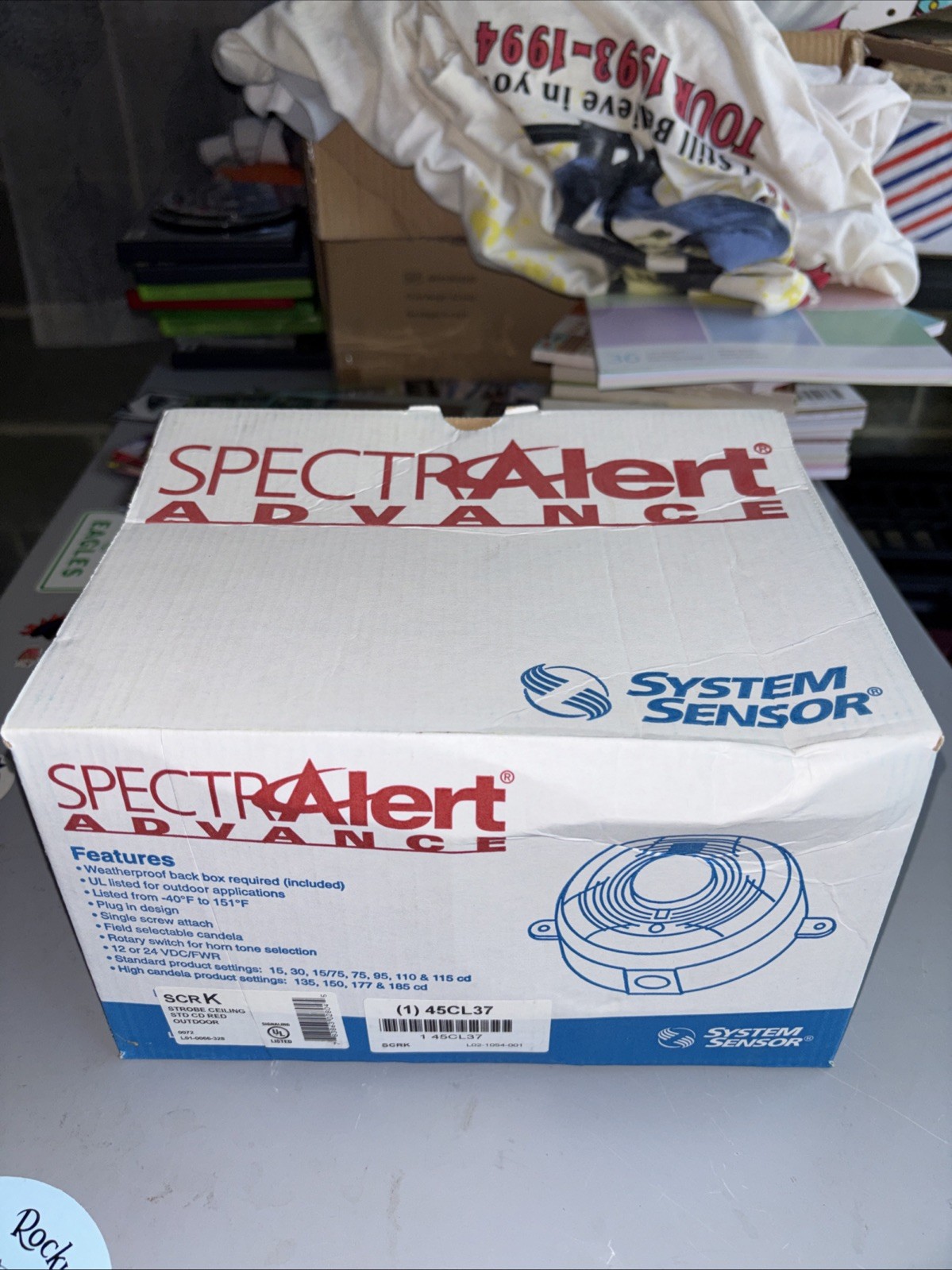 SPECTRAlert SCRK Strobe Ceiling Outdoor Red New