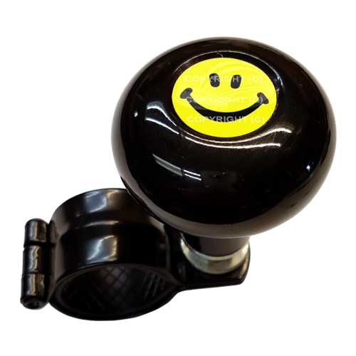 Black Steering Wheel Suicide Spinner Power Handle Knob Car & Truck - SMILE FACE