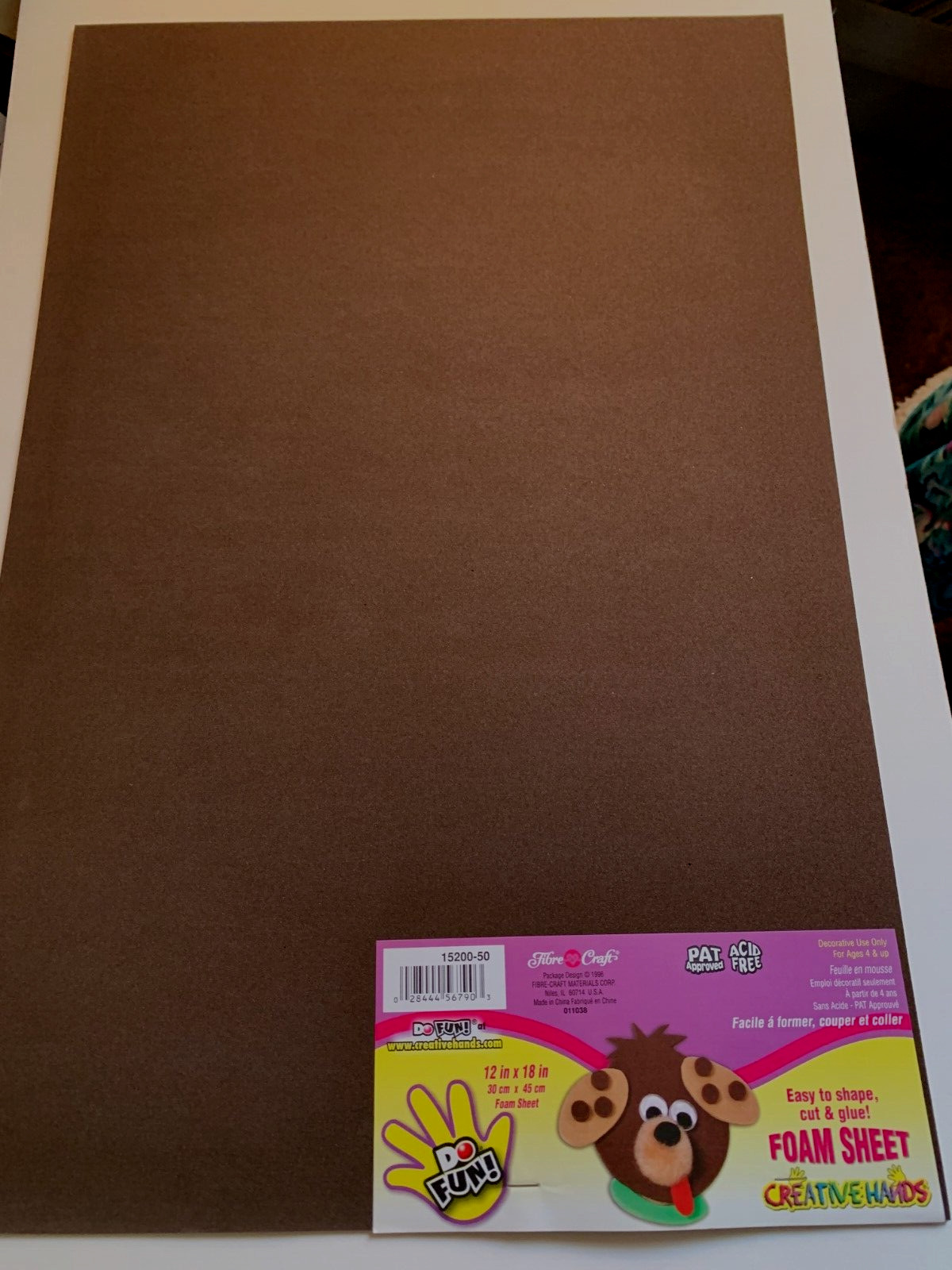 CRAFTS/ CREATIVE HANDS FOAM SHEETS/ 5 SHEETS/ NEW