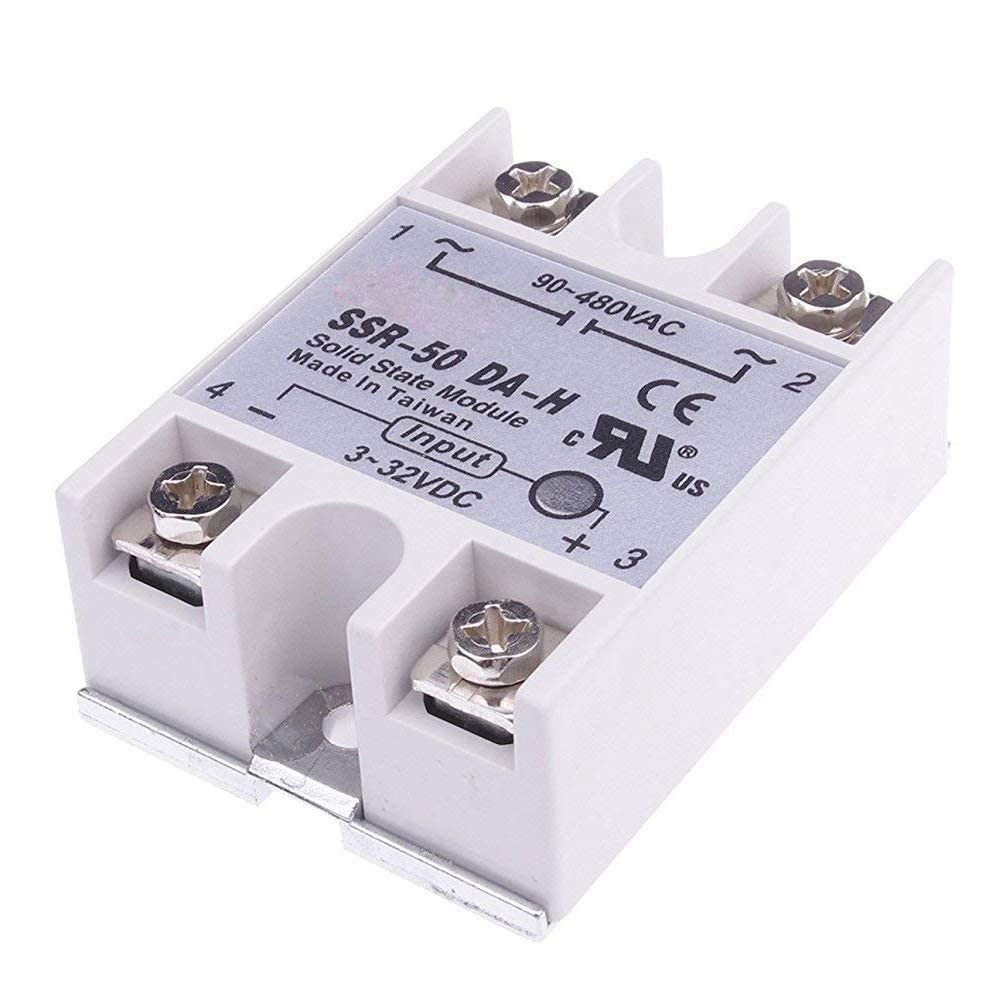 Artshu Single Phase Solid State Relay SSR-50DA-H 50A SSR 50DA H DC to AC Rela...