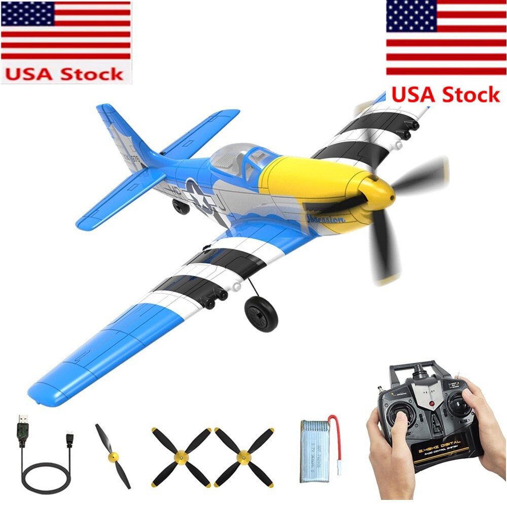Volantex P51 2.4G 6 Axis 4CH Wingspan Aerobatic Fighter Remote RC Plane Toys