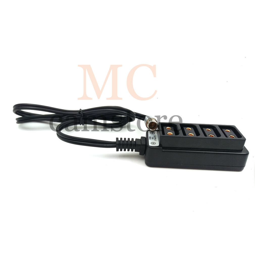 3Pin Male Plug RS to 4 Port D-tap Female Cable for ARRI TILTA ALEXA Cable 8 in