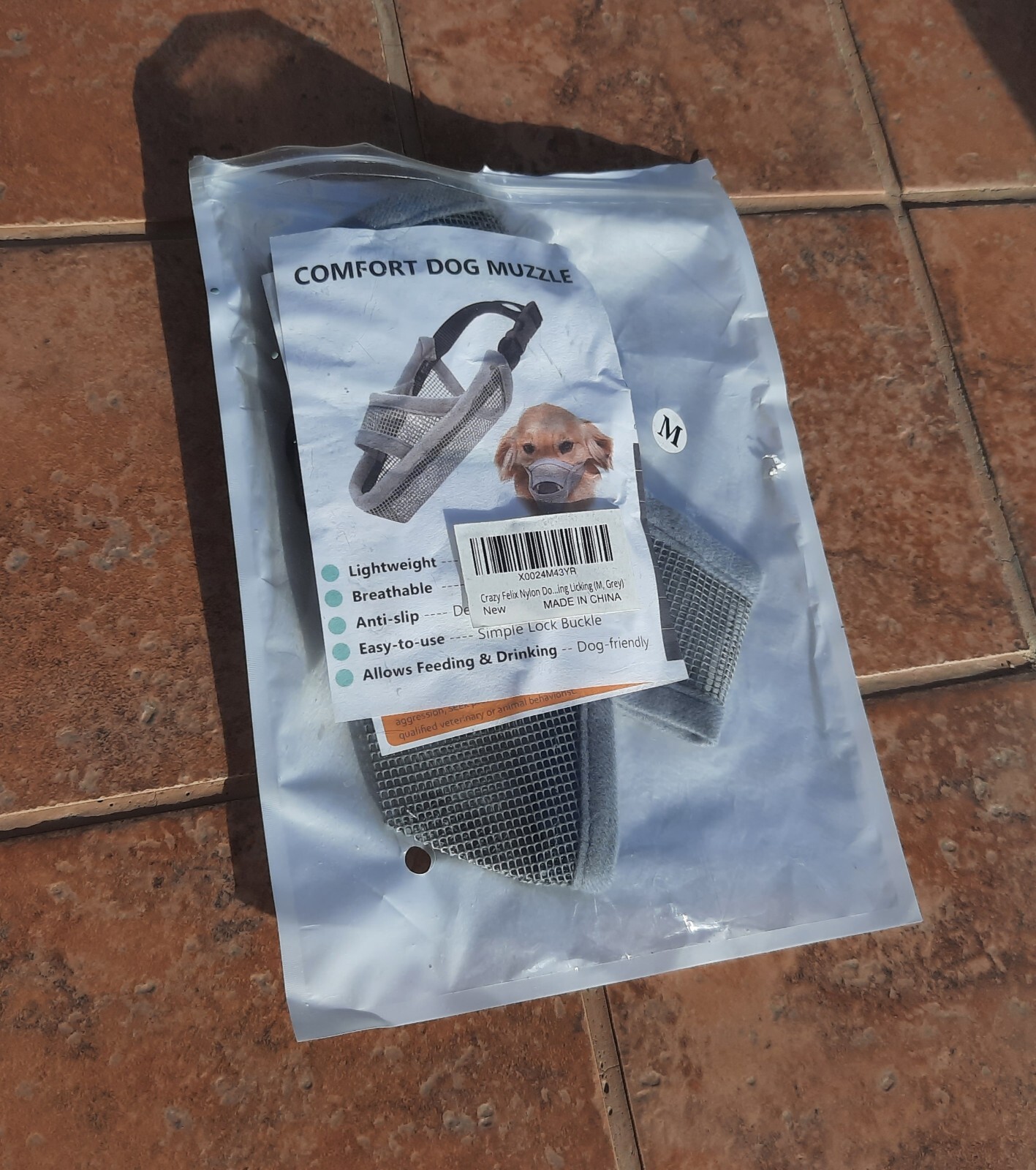New Comfort Dog Mesh Muzzle for Training & Outdoor Safety, Durable