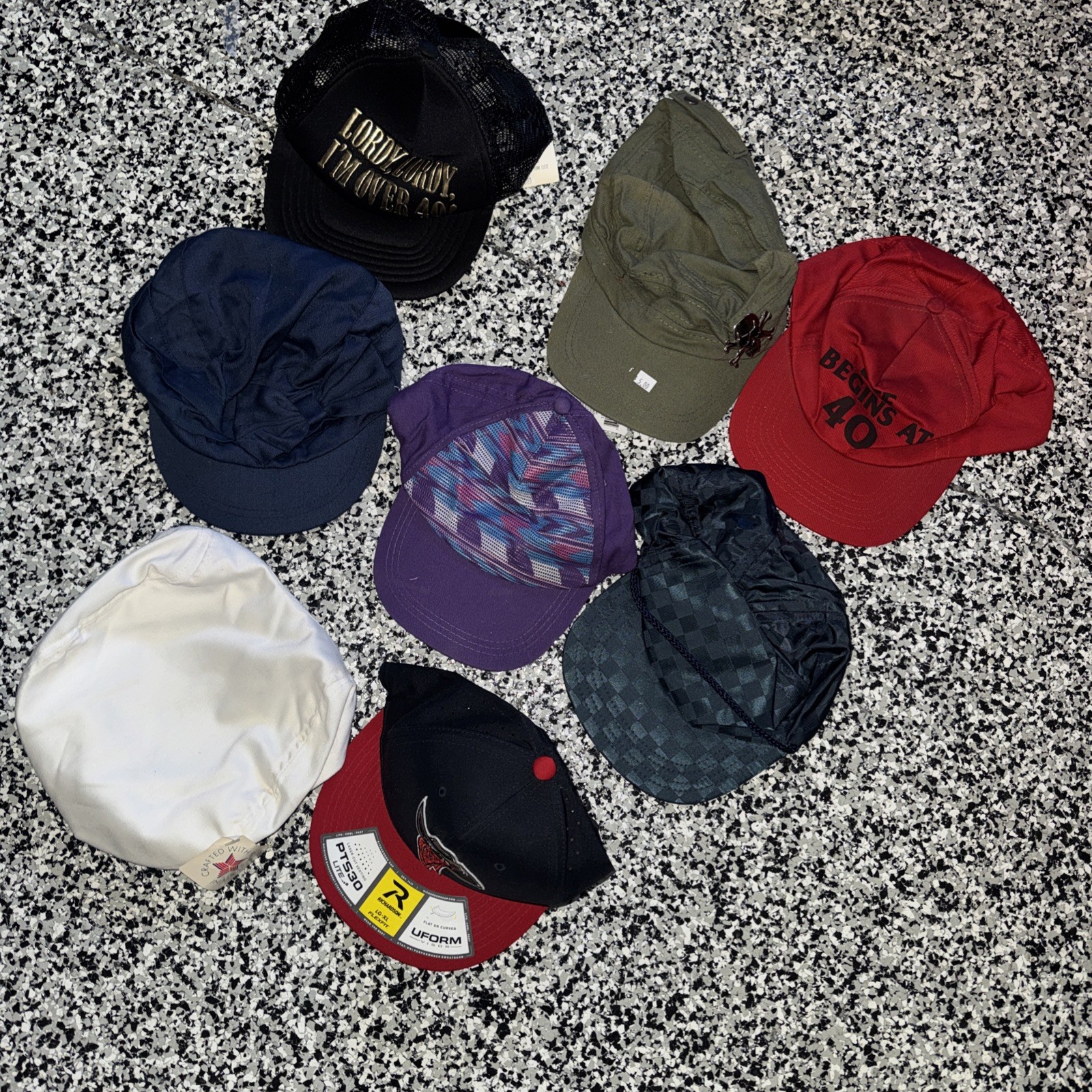 8 New Old Stock hats New. (62)