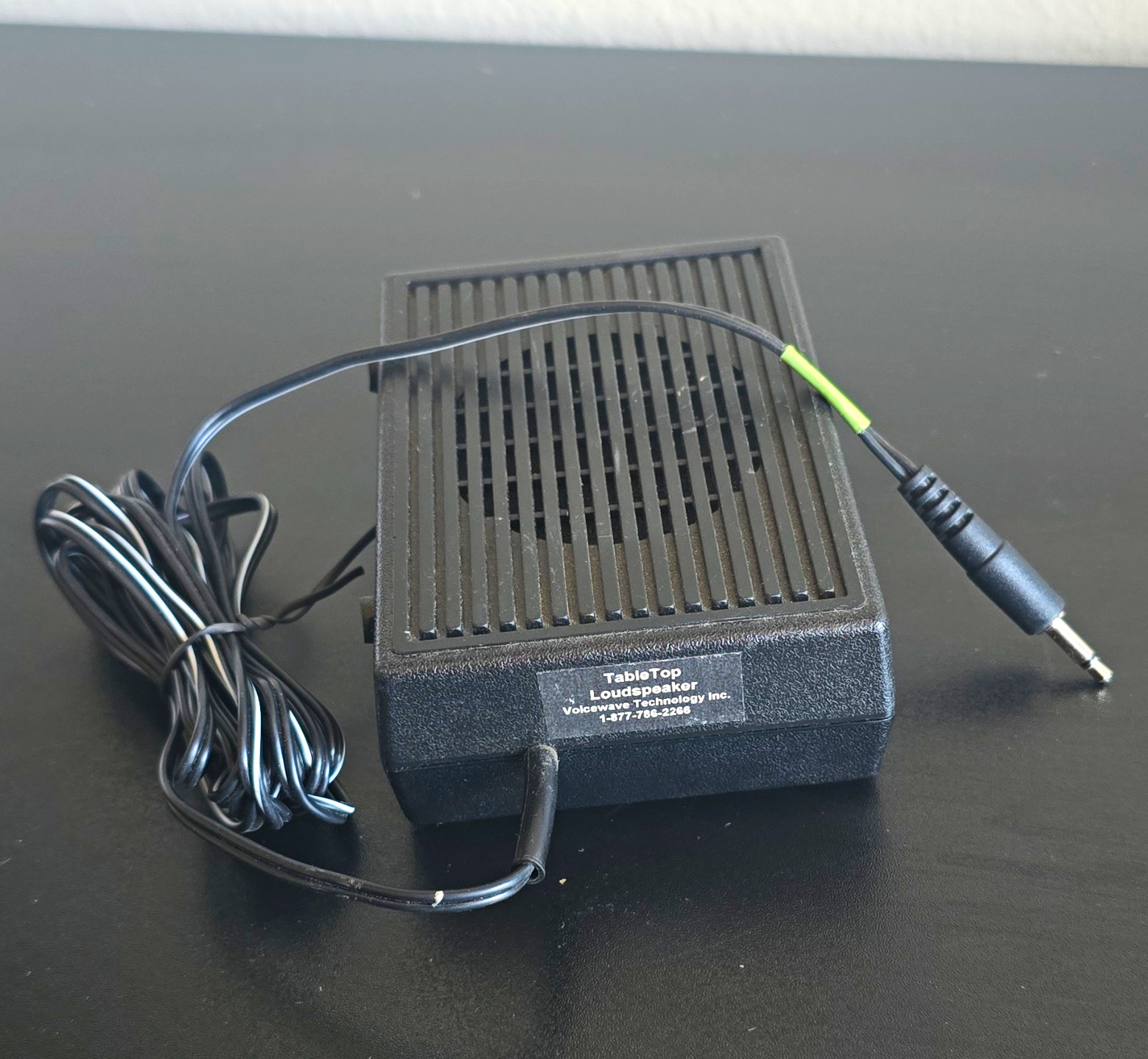 Voicewave TableTop Loudspeaker Wired 3.5mm Black Intercom Extension Speaker