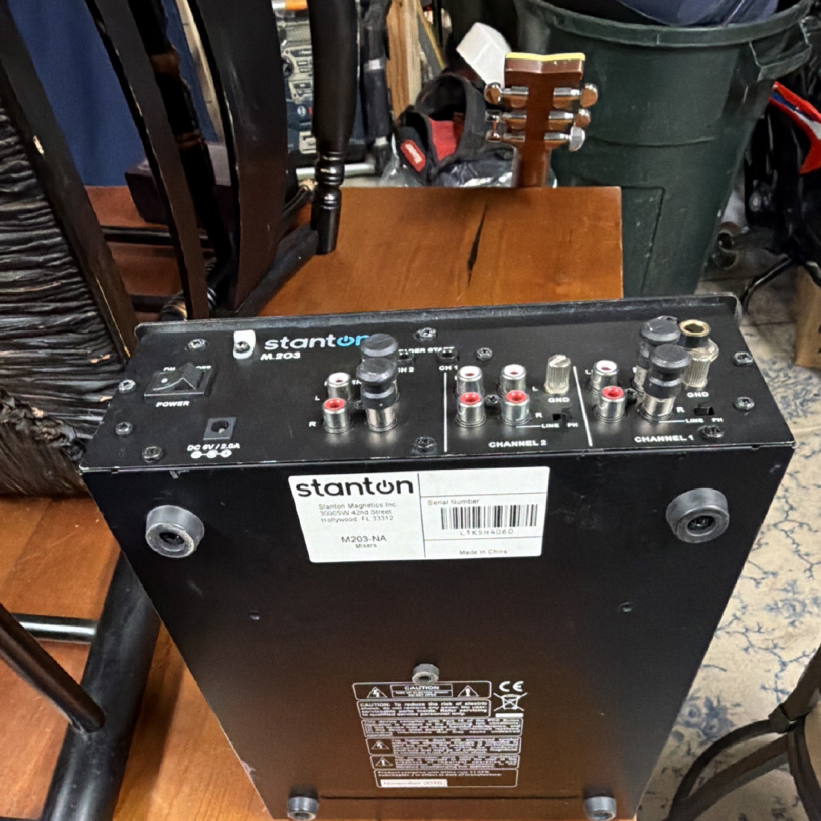 Stanton M203-NA DJ Mixer Analog 2-Channel Replaceable Crossfader Equalizer Cue