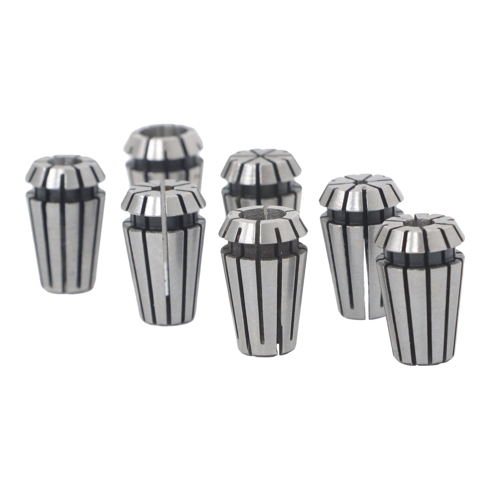 7 Pack ER11 Collet Set 1mm to 7mm for CNC Engraving and Milling Tool
