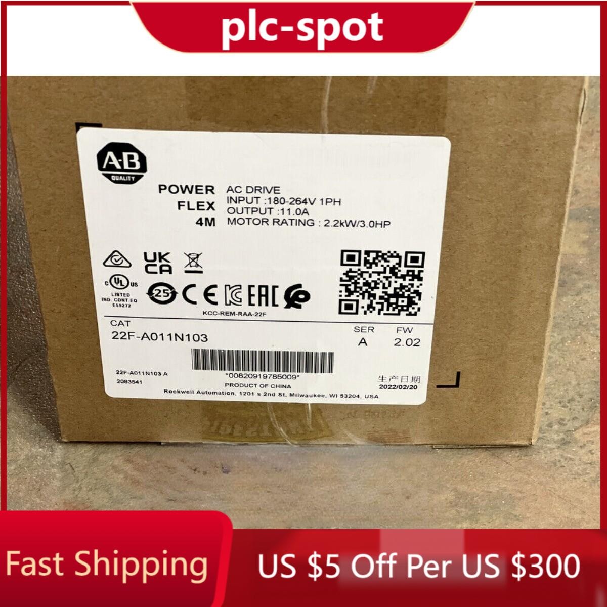 AB 22F-A011N103 AC Drive New Factory Sealed 22F-A011N103 Fast Ship US Free Tax