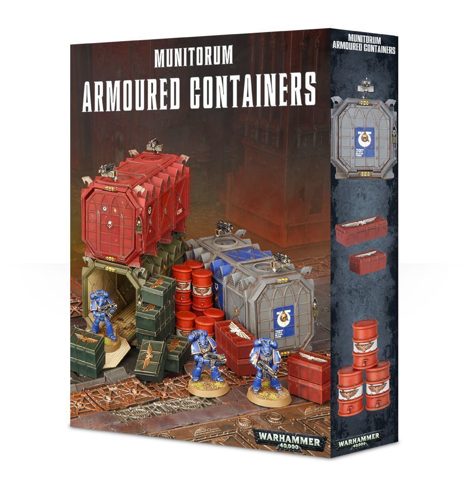 Munitorum Armoured Containers - Warhammer 40k - Brand New! 64-98