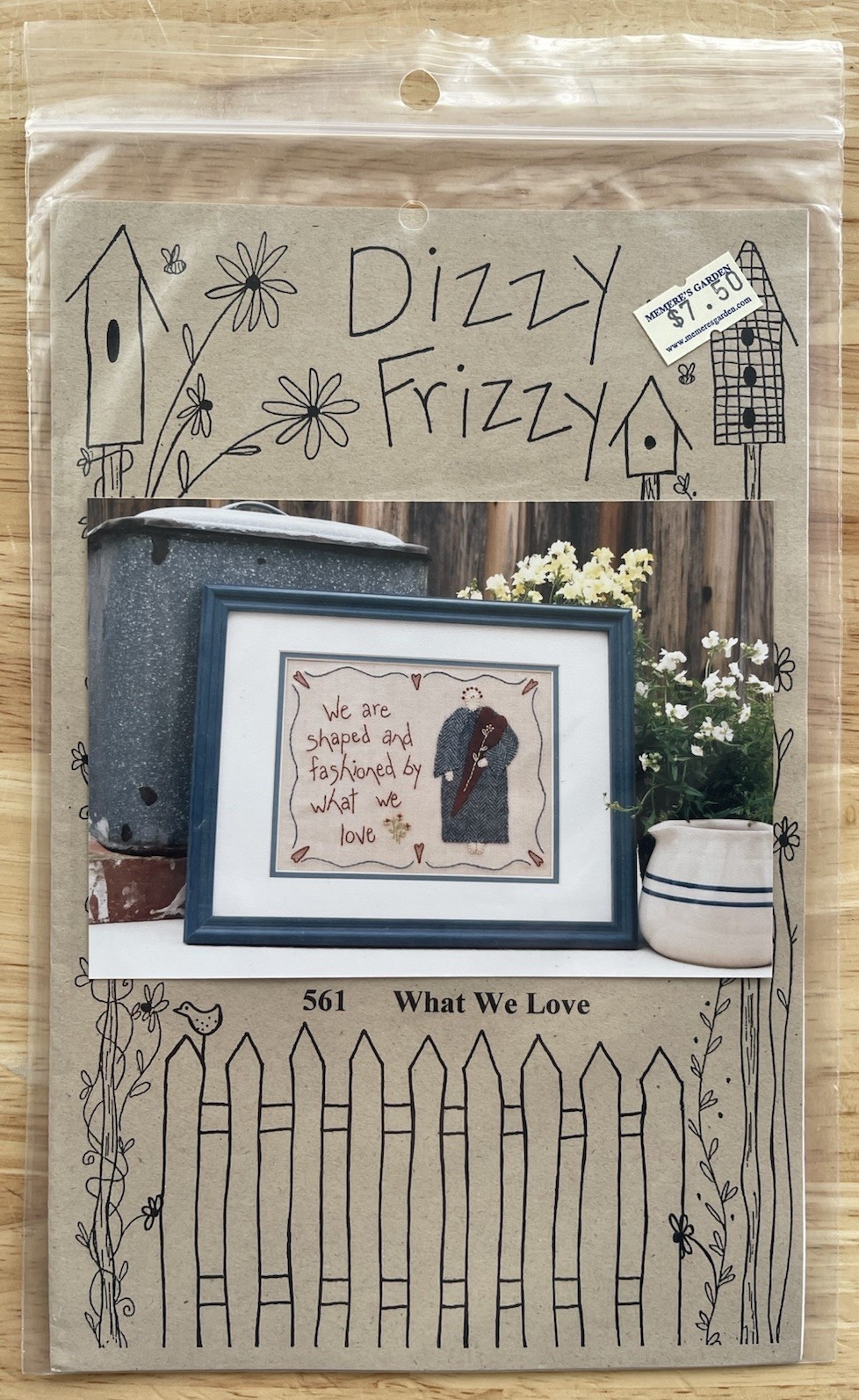 Dizzy Frizzy Stitchery Pattern WHAT WE LOVE By Karen DeBate