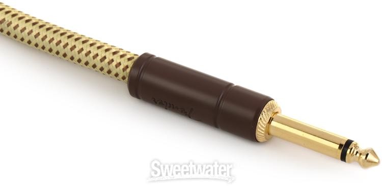 Fender Deluxe Series Tweed Instrument Cable - Straight to Straight - 10 foot