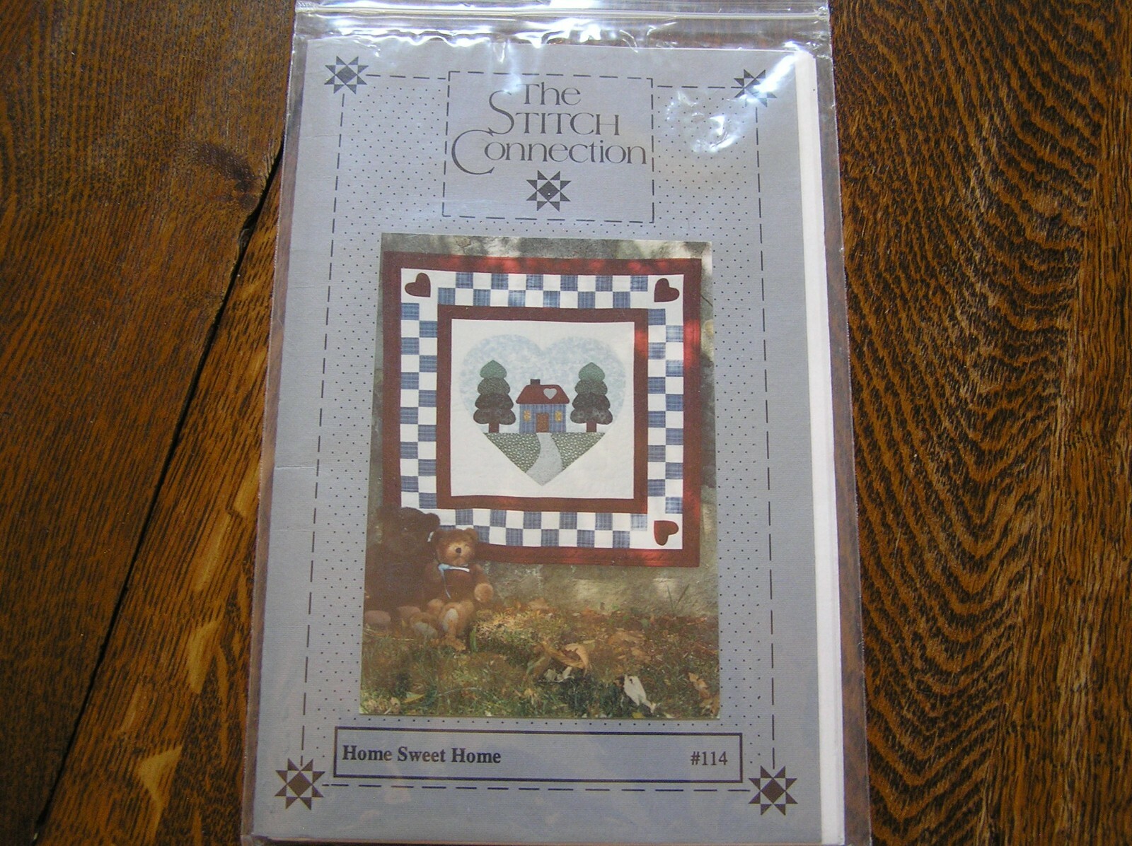 1992 Stitch Connection HOME SWEET HOME 31x31" Applique Quilting Quilt Pattern