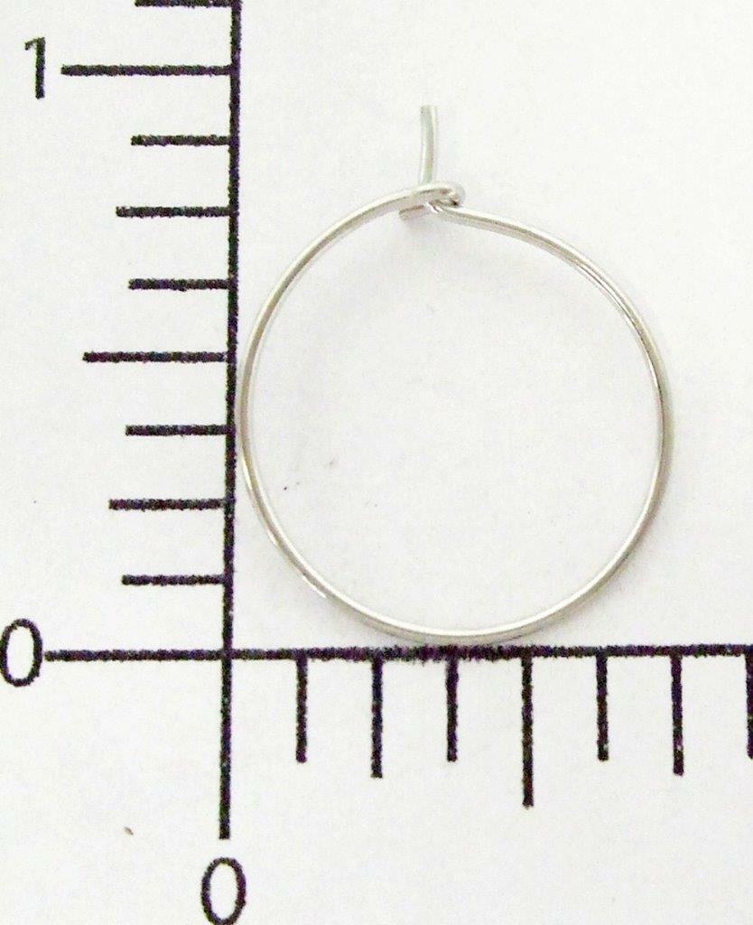 63928        Endless Hoop 3/4" - Rhodium Finish / Jewelry Findings - 2 Gr SALE