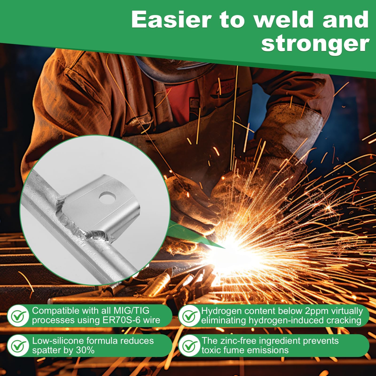 10Pack Weld Tabs 3/8" Hole for Shock Mounts, Trailers & Roll Cages