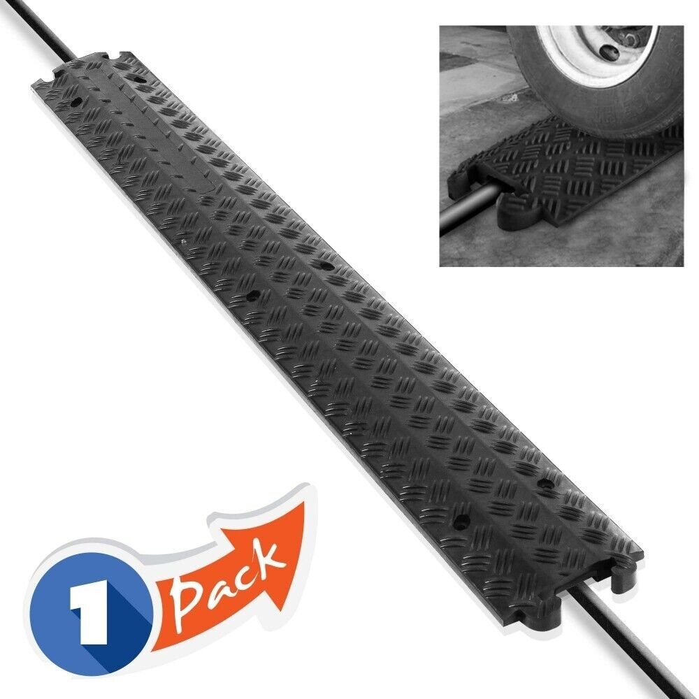 Pyle Cable Protector Cover Ramp - Cord/Wire Safety Concealment Track