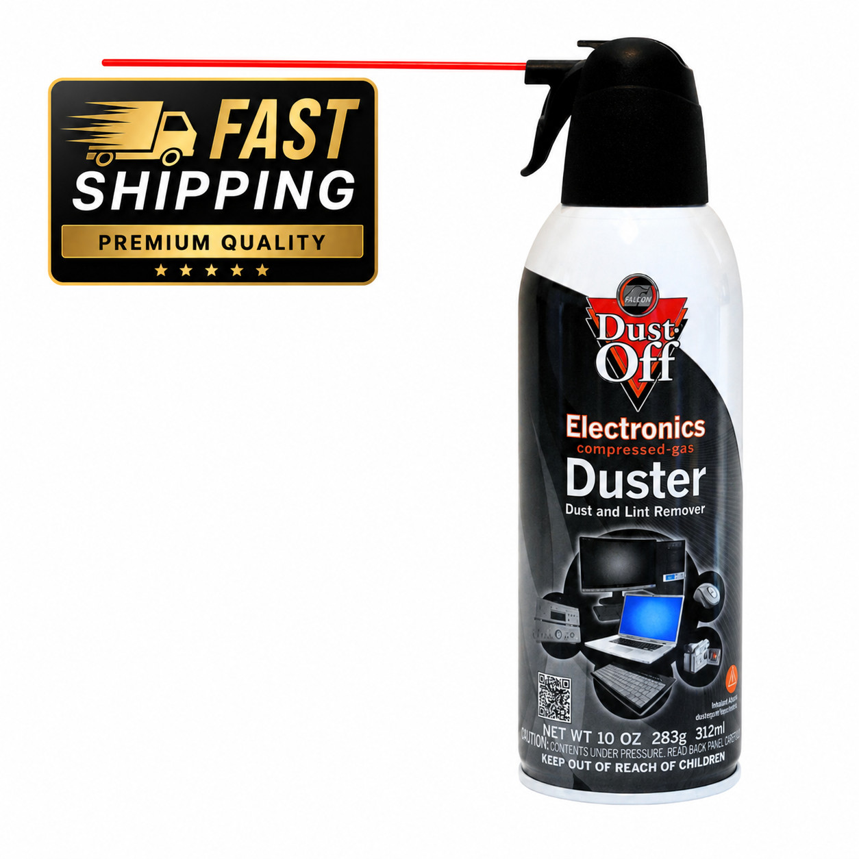 Dust-Off 10oz Electronics Air Duster – Professional Compressed Gas Cleaner Spray