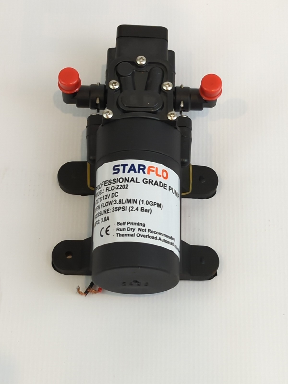 Starflow FLO-2202 Professional Grade Pump 12 V 1GPM RV/Boat Pump Self Priming