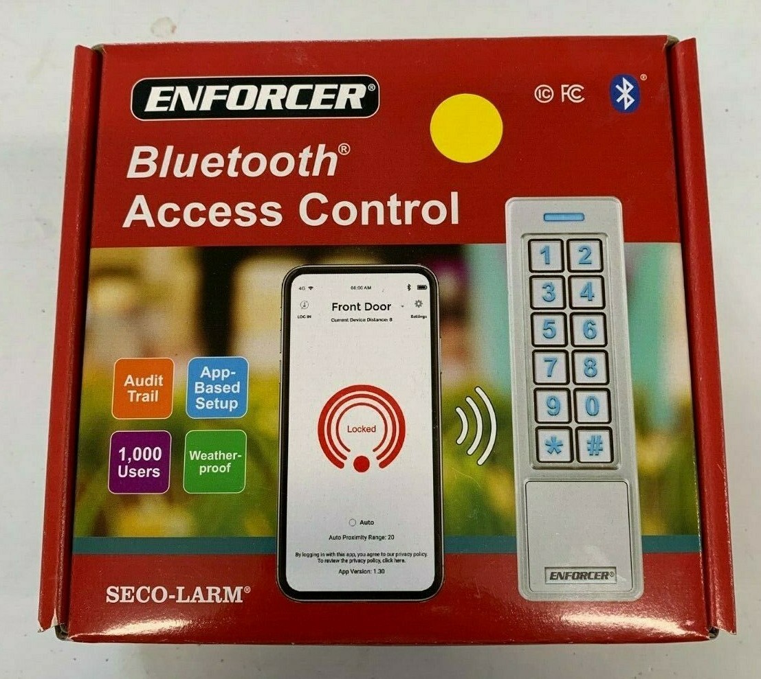 Seco-Larm ENFORCER SK-B241-PQ Bluetooth Prox Access Control Digital Mullion pad