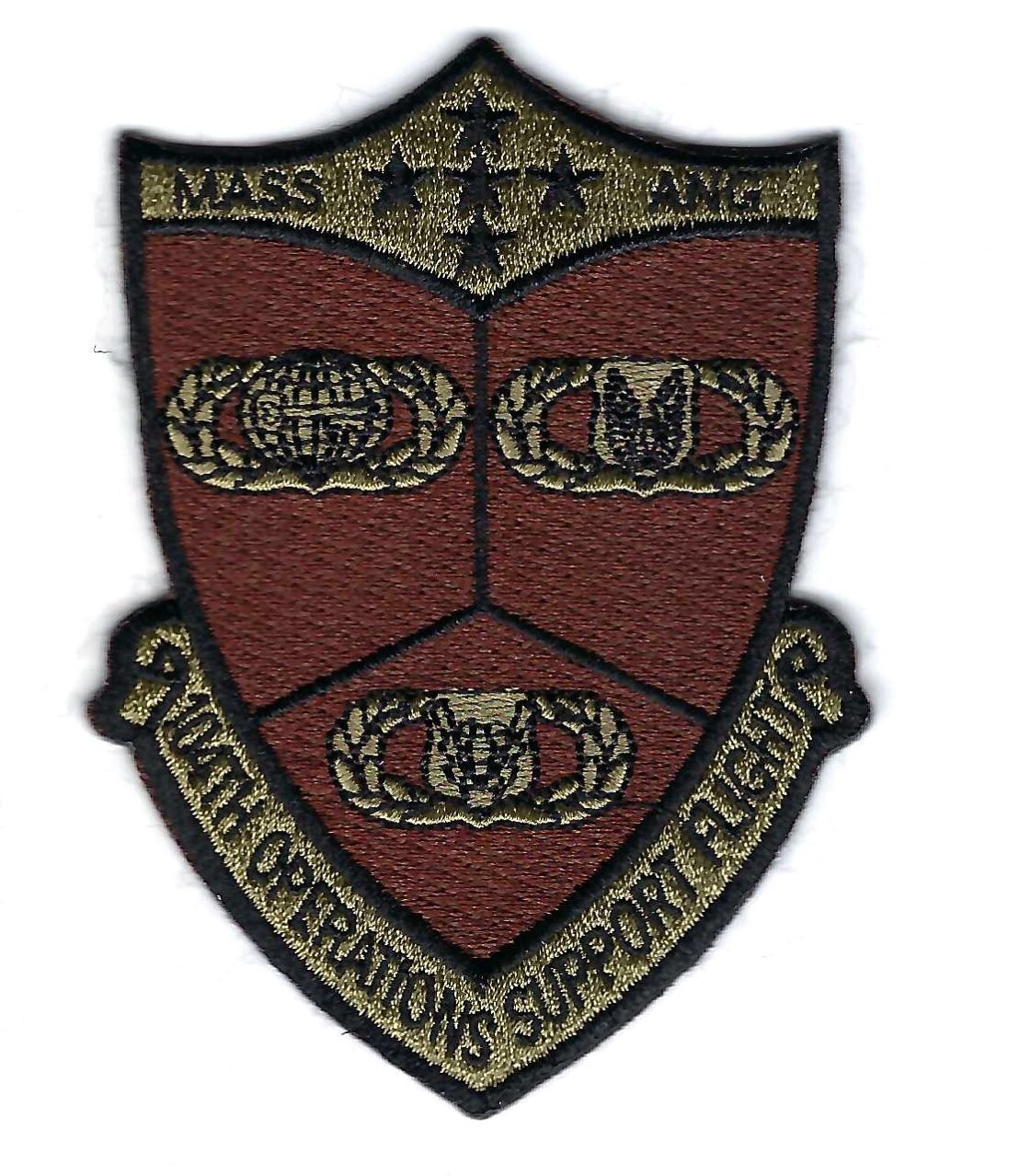 PATCH USAF 104TH OPERATIONS SUPPORT FLIGHT MASSACHUSETTS AIR GUARD     DB-6