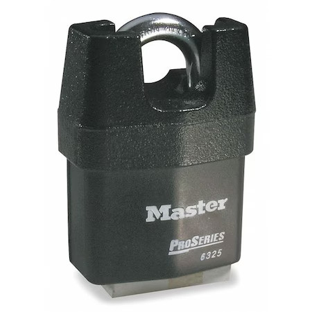 Master Lock 6325 Padlock, Keyed Different, Partially Hidden Shackle,