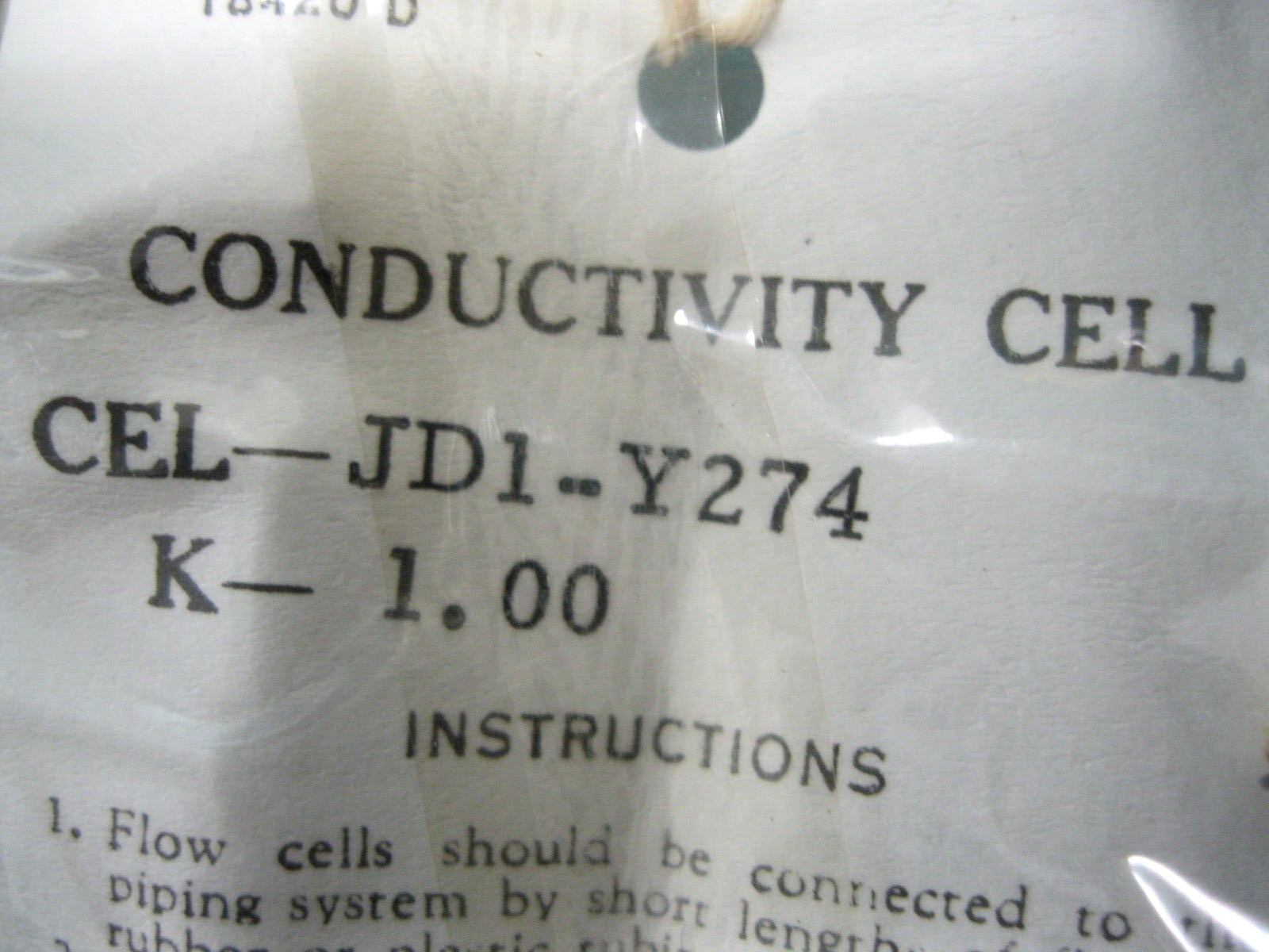 Beckman CEL-JD1-Y274 Conductivity Cell in Original Packaging E14