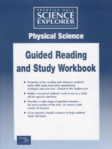 SCIENCE EXPLORER PHYSCIAL SCIENCE GUIDED STUDY WORKSHEETS 2001C - GOOD