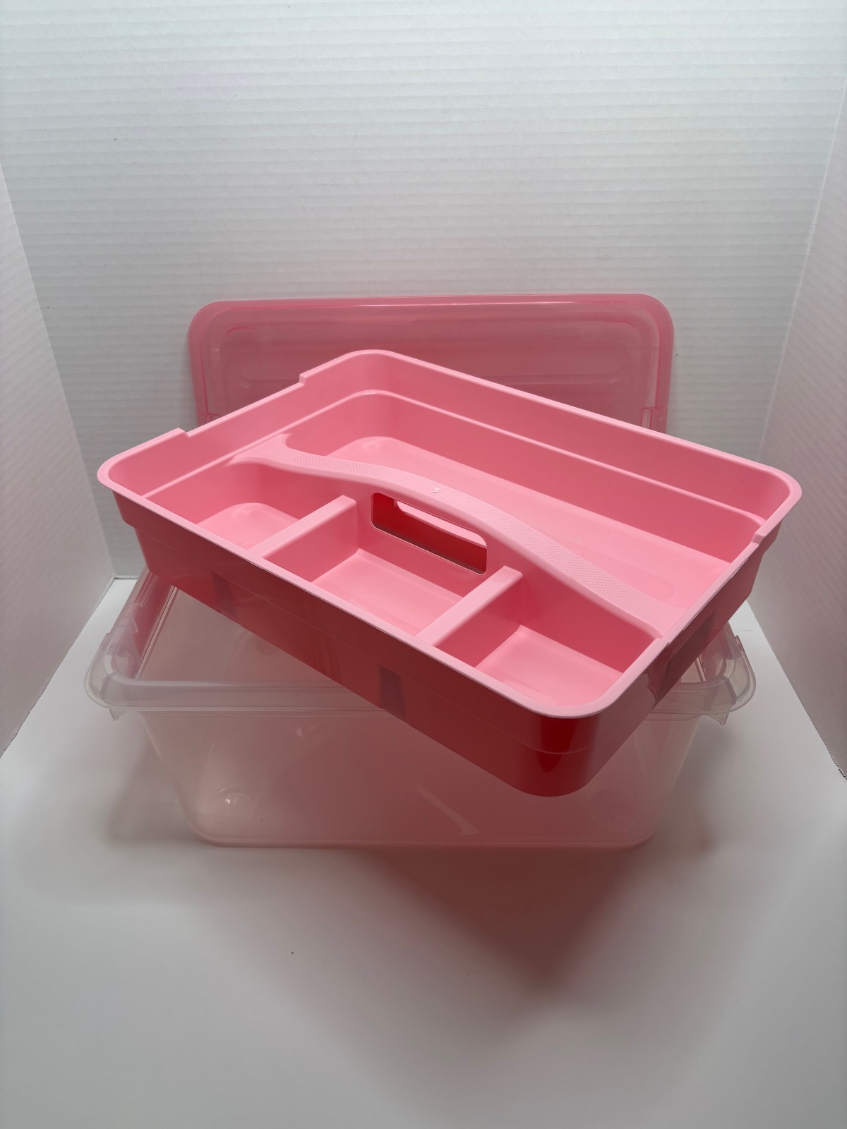 RECOLLECTIONS Latchmate Craft Storage Container w/ Removable Tray--NEW