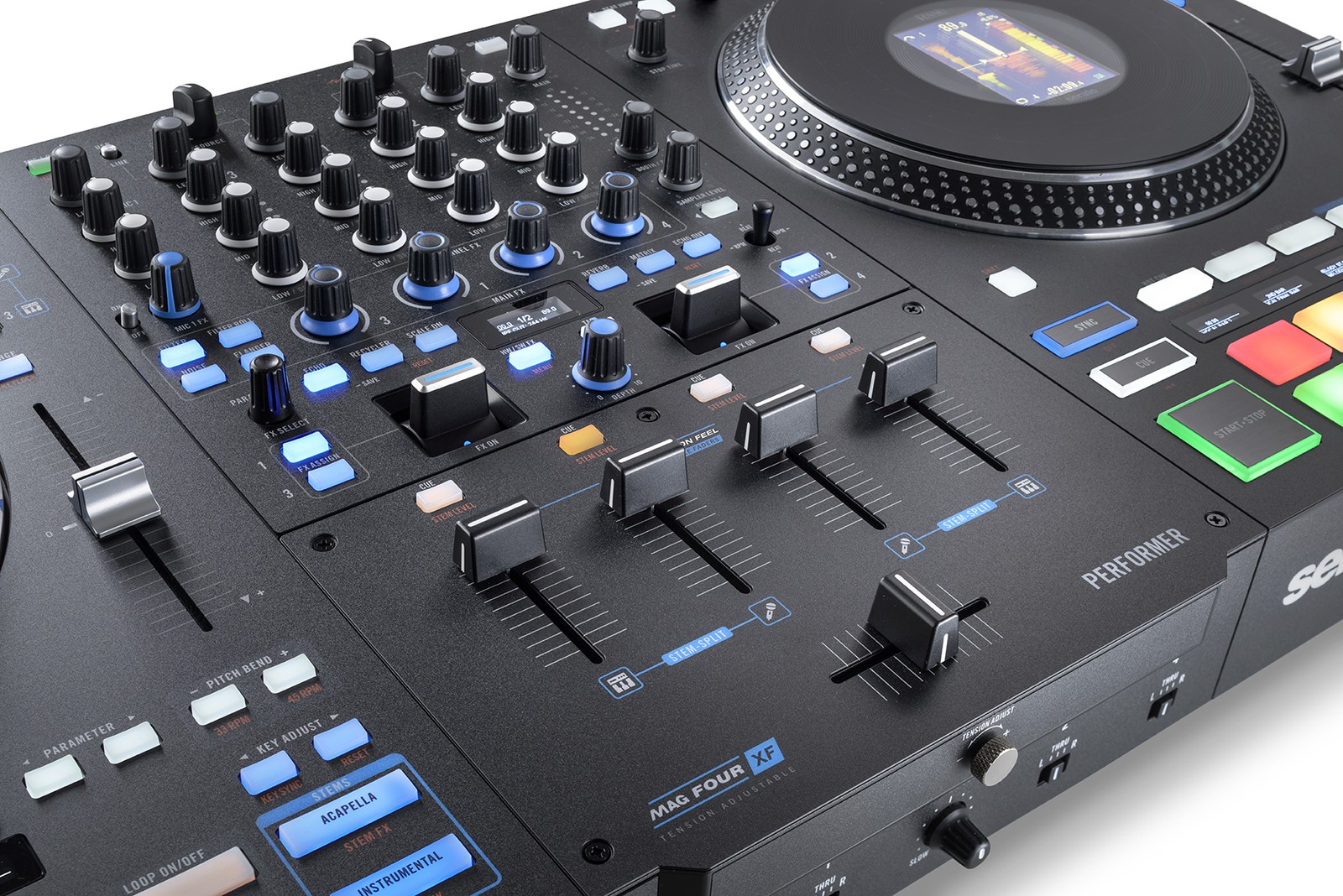 Rane Performer 4-channel motorized DJ controller + Decksaver Dust Cover