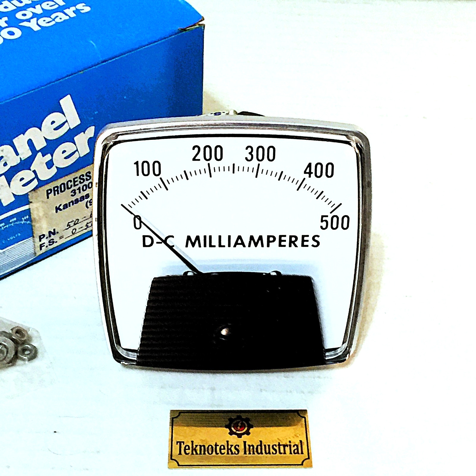 GENERAL ELECTRIC 50-162 111 KMKM PANEL AMMETER  0-500  DC MILLIAMP