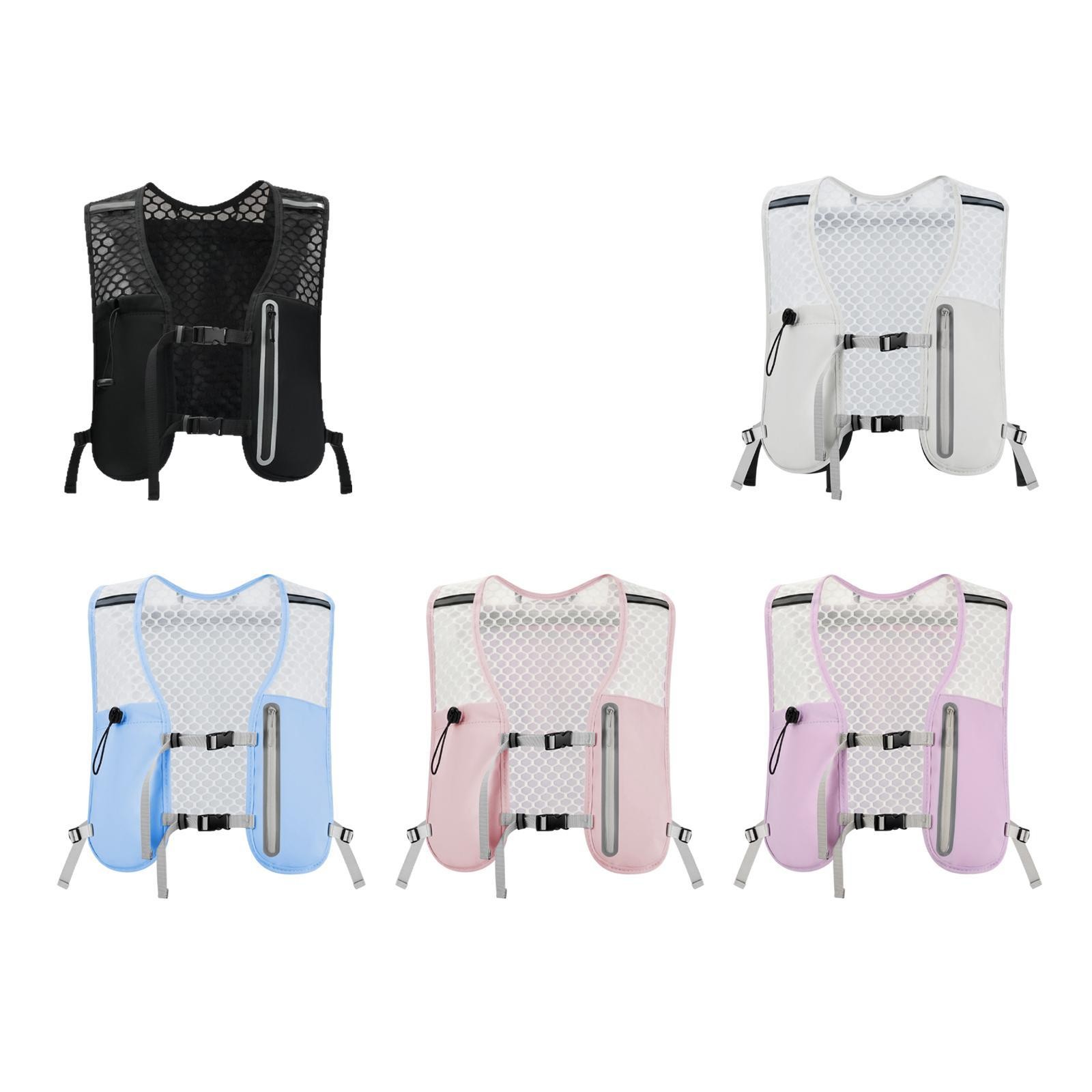 Running Vest Portable Phone Pockets Hydration Backpack for Trail Race Hiking
