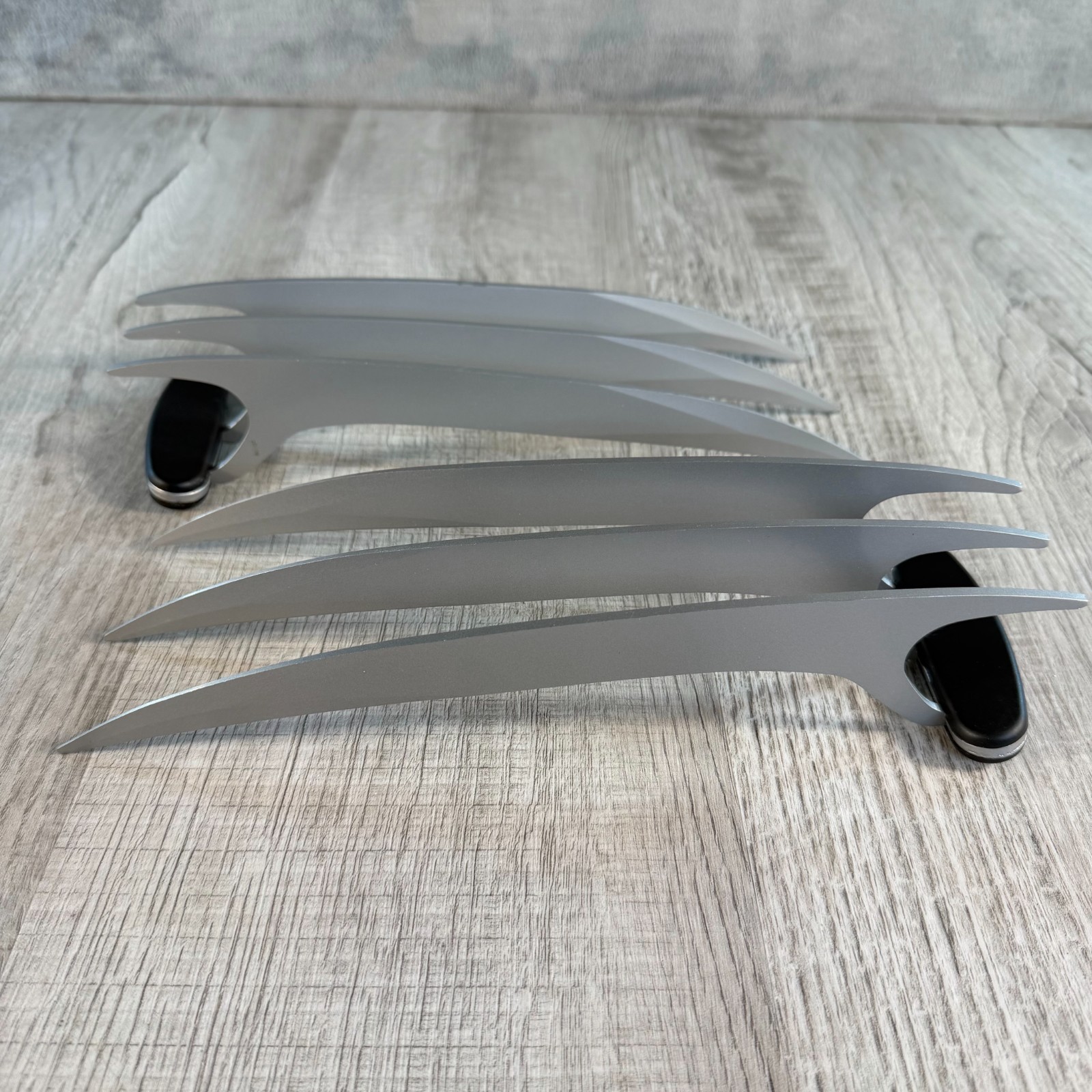 True Claw Stainless Steel Wolverine Claws X-Men Cosplay Prop Pair Marvel Logan